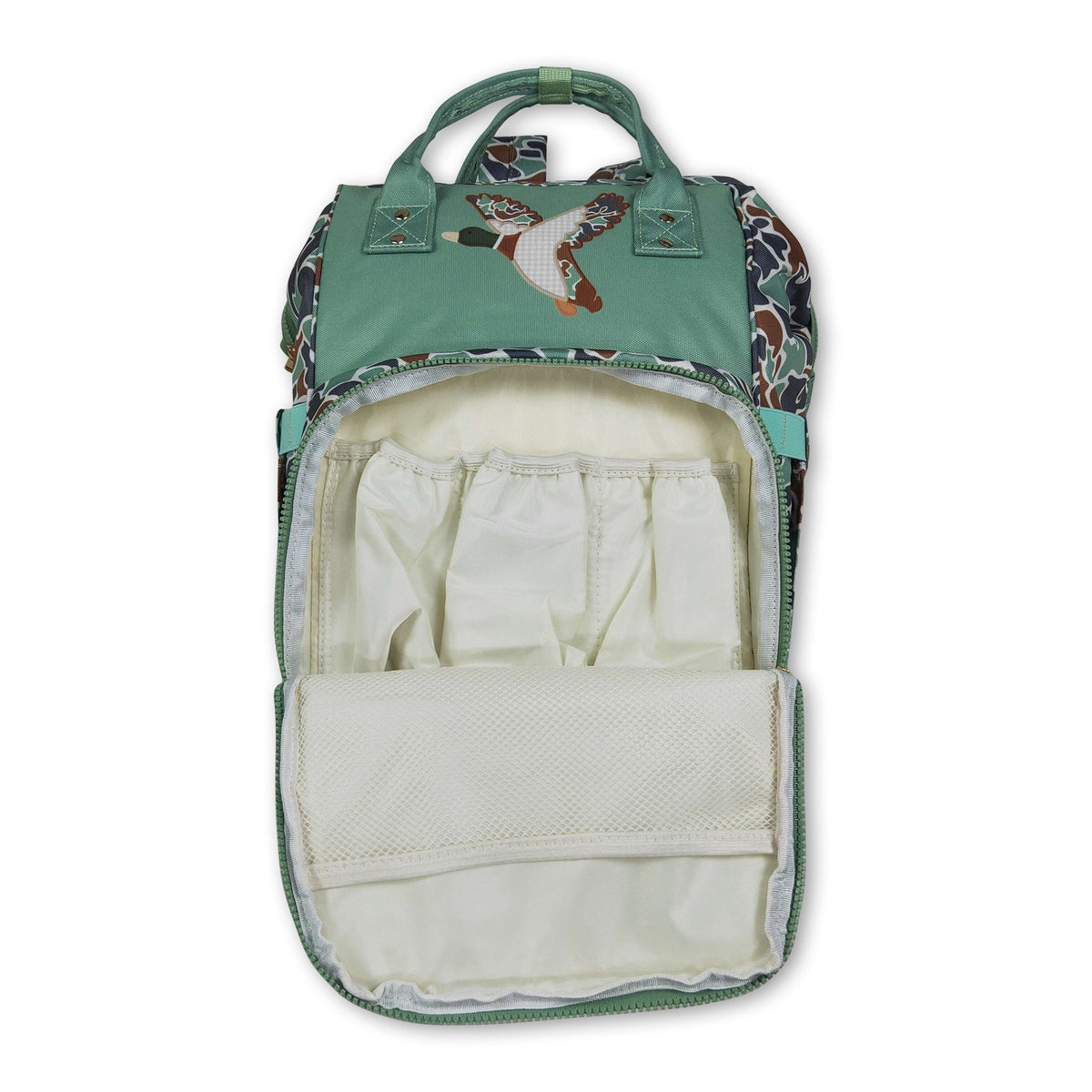 Duck camo hunting baby mommy diaper backpack