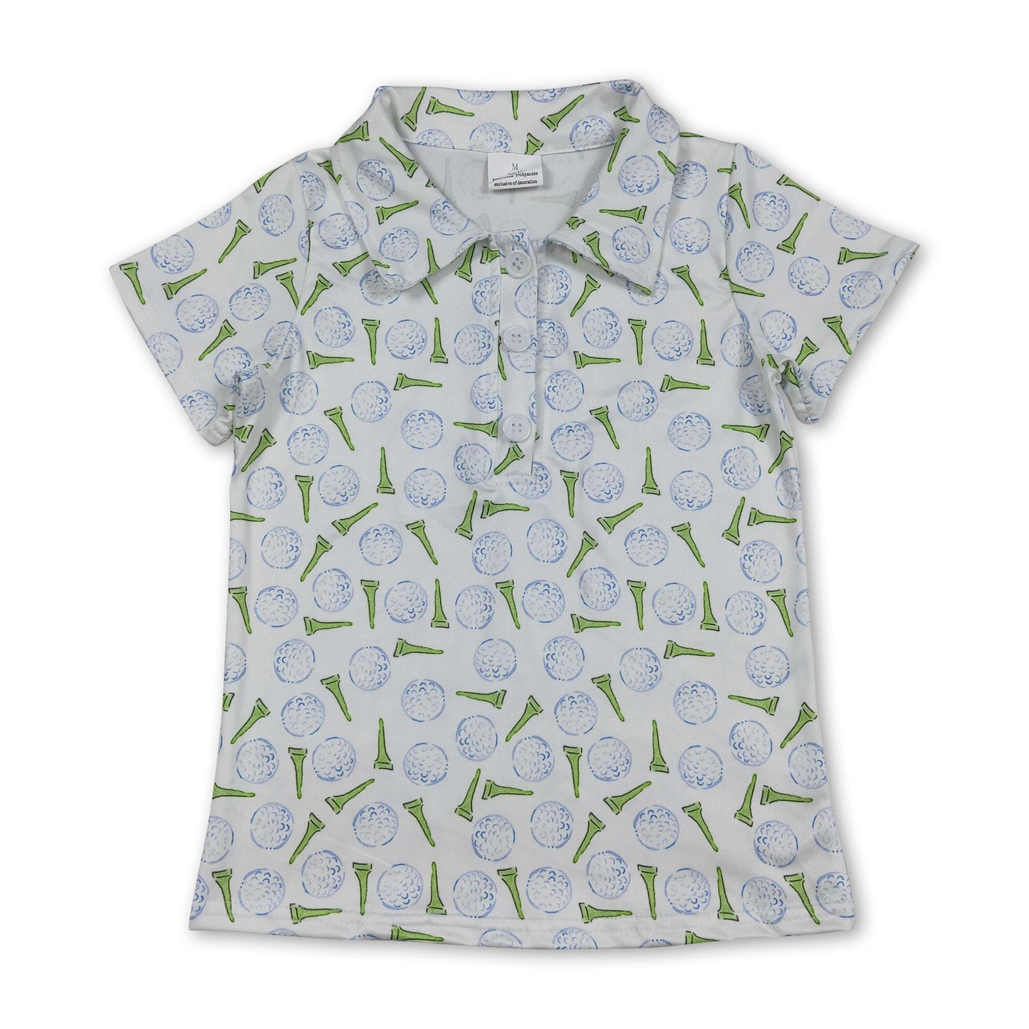 Short sleeves golf kids boys polo shirt