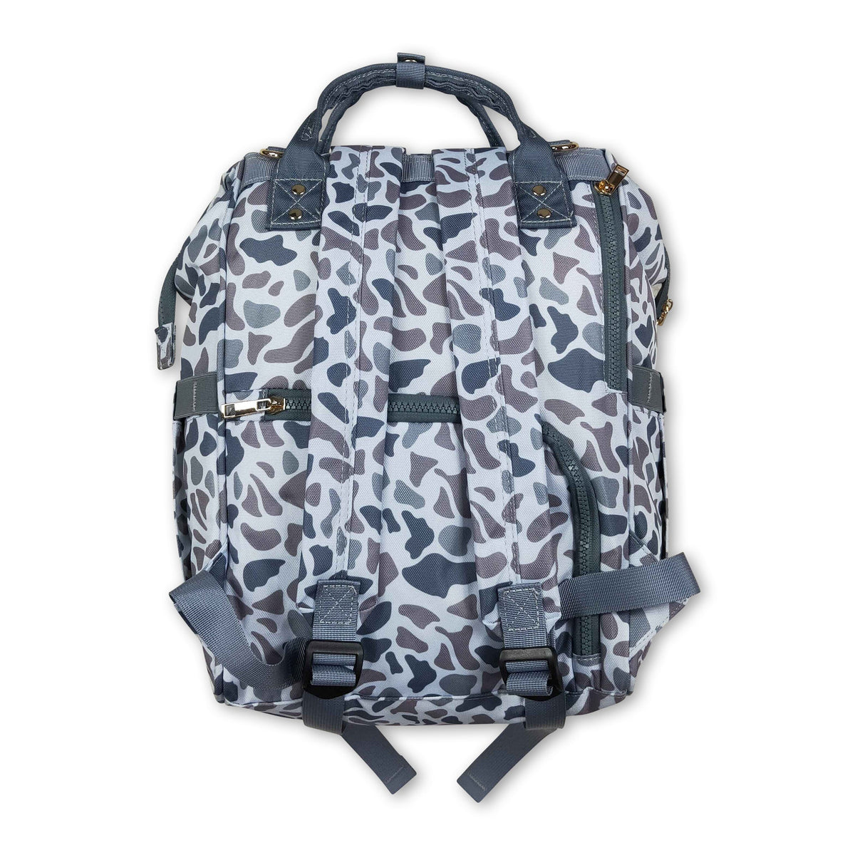 Grey camo hunting baby mommy diaper backpack