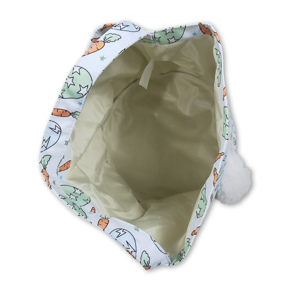 Egg carrot rabbit embroidery kids Easter basket