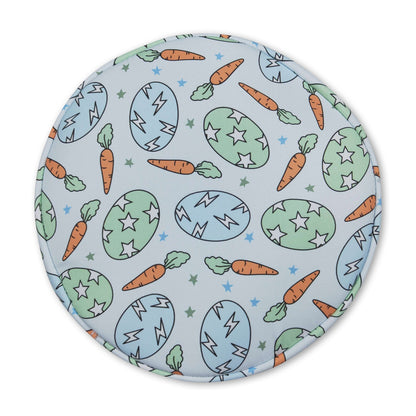 Egg carrot rabbit embroidery kids Easter basket