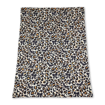 Leopard moon bat baby girls Halloween blanket