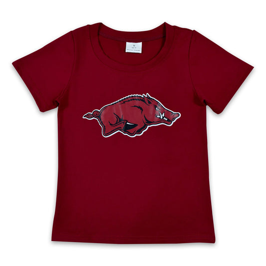 Short sleeves hog kids boys summer team shirt
