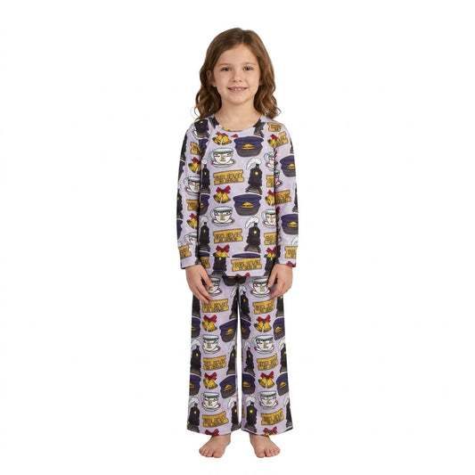 Long sleeves ring train kids girls Christmas outfits