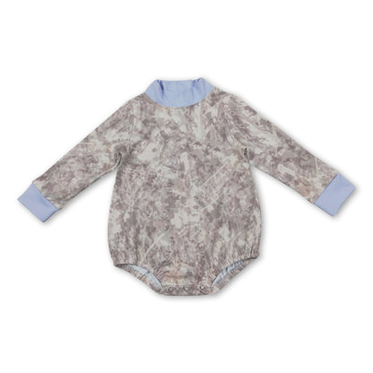 Long sleeves leaves camo baby boy fall active romper