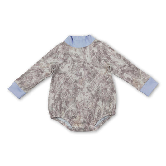 Long sleeves leaves camo baby boy fall active romper