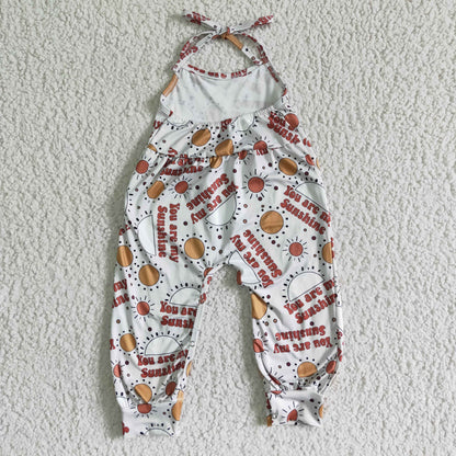 You are my sunshine baby girls jumpsuit
